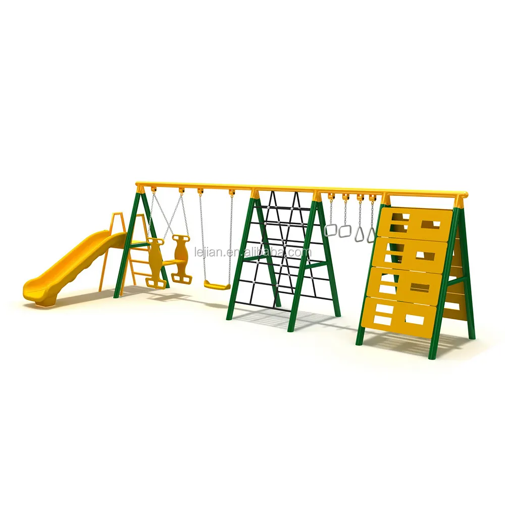 Trẻ Em Ngoài Trời Sân Chơi Thiết Bị Vườn Swing Công Viên Giải Trí Leo Núi Với Slide