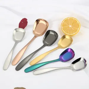 304 Edelstahl Korean Flat Spoon Rice Scoop