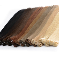 Vente en gros de trame de cheveux russe Remy à cuticules alignées de 8 à 32 pouces avec Paypal acceptable en extension