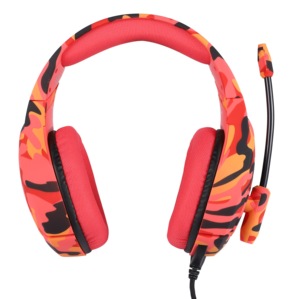 Camouflage <span class=keywords><strong>Casque</strong></span> <span class=keywords><strong>PS4</strong></span>,<span class=keywords><strong>Casque</strong></span> Gamer Professionnel <span class=keywords><strong>Audio</strong></span> Stéréo avec Micro à Réduction du Bruit 3.5mm Over Ear Comfortable rouge - Product Image 4
