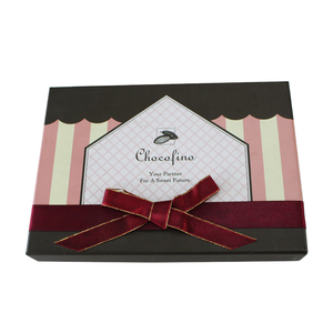 Lujo <span class=keywords><strong>mate</strong></span> laminación de cartón caja de embalaje pajarita con tapa - Product Image 1