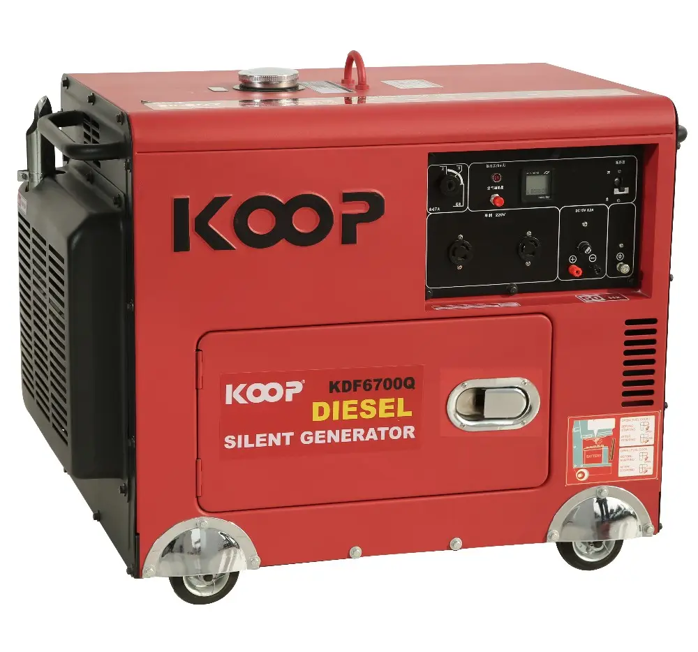 5.5kVA Silenzioso Generatore Diesel Changzhou KOOP KDF7500Q (1-fase)