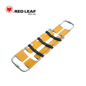 Camilla de cuchara ajustable de longitud de hoja roja camilla plegable para transferencia de pacientes - Product Image 1