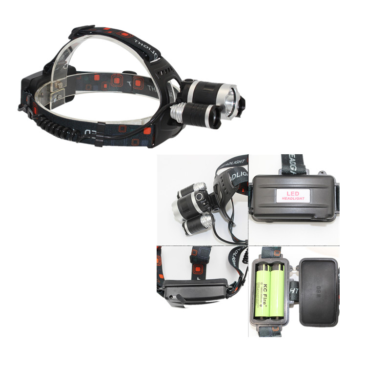 Светодиодный налобный фонарь высокой мощности, самый мощный перезаряжаемый светодиодный налобный фонарь 10 Вт xml t6
