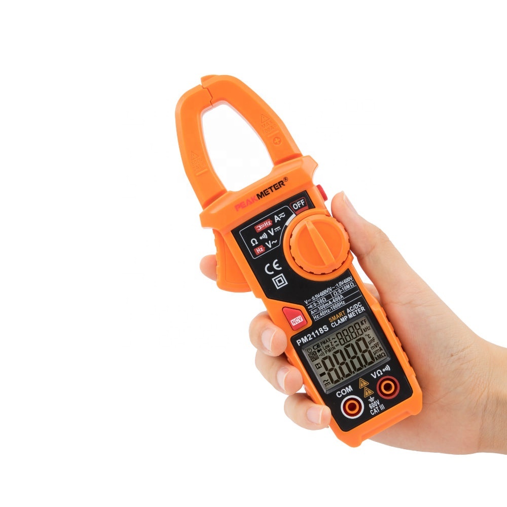 2019 newest auto range digital AC DC clamp meter PM2118S with NCV function