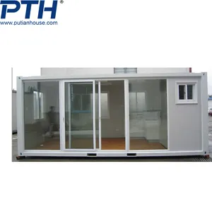 Thermal Glass 20ft Container House Preab Mudular Home Portable Module Sandwich Panel