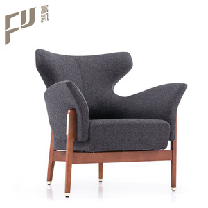 Leisure modern fabric and wooden framework office chairs - Product Image 3