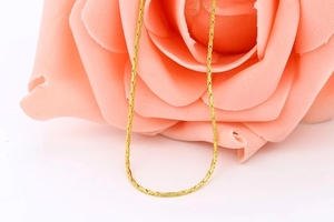 <span class=keywords><strong>Xuping</strong></span>-collar de oro de 24 quilates con diseño de cadena, joyería de Dubái, 8 gramos, 0027 - Product Image 2