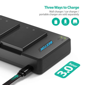 Beston ถ่าน 2 แพ็ค LP-E17 แบตเตอรี่ลิเธียมแบบชาร์จไฟ, Dual USB แบบพกพาแบตเตอรี่ Charger สำหรับกล้องดิจิตอล - Product Image 2