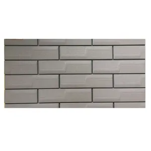 New Design For Villa And House Fashion High Cheap Decorative Decoration Grey Facade Veneer Klinker Tile Glazed Brick