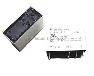 Relais OZ-SS-112L1 <span class=keywords><strong>12V</strong></span> <span class=keywords><strong>DC</strong></span> 8 broches 16A 250V - Product Image 1
