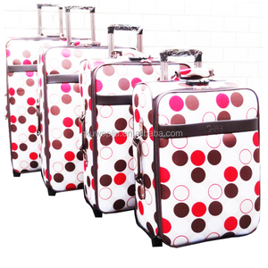 <span class=keywords><strong>Valise</strong></span> à roulettes verticale 4 pièces en <span class=keywords><strong>tissu</strong></span> imprimé tendance, souple, avec 4 roues pivotantes, tailles 20, 24, 28, 32 pouces - Product Image 6