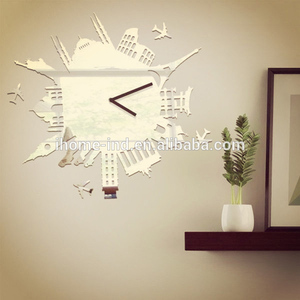 <span class=keywords><strong>Reloj</strong></span> de pared adhesivo DIY shabby decoración productos innovadores idea - Product Image 4
