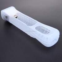 Télécommande sans fil Motion Plus MotionPlus Adaptateur Capteur pour Nintendo Wii Remote Controller Motion + étui en silicone