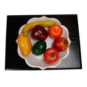 Assiettes de fête jetables en papier Floral à rayures <span class=keywords><strong>Vintage</strong></span> de 12 pouces, 400g/m2 - Product Image 5