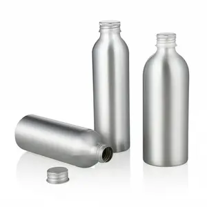 China suppliers cosmetic packaging aluminum 500ml bottle with screw lid