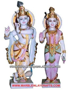 Radha Krishna Marble Stone Murti - Product Image 1