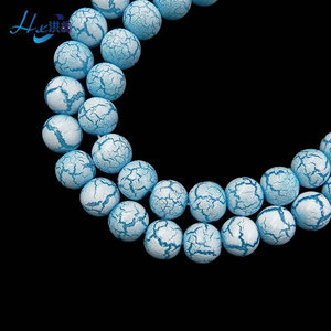 Gros Coloré Verre Matériel Lâche Ronde Perles <span class=keywords><strong>Larimar</strong></span> - Product Image 3