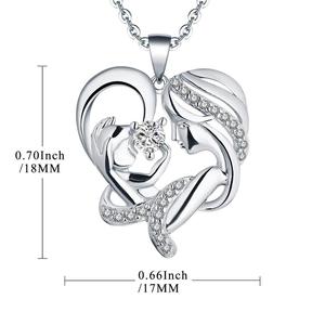 Collana in Argento Sterling 925 per <span class=keywords><strong>Mamma</strong></span> e Figlia - Product Image 2