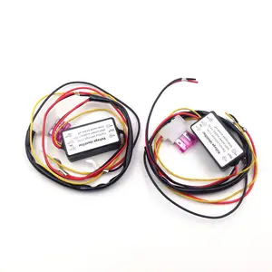 Controlador de atenuación LED DRL para coche, luz diurna, arnés de Cable de relé DRL