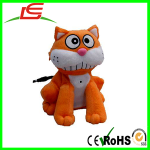 Comercio al por mayor Krazy Kats naranja negro gris felpa eléctrica gato - Product Image 6