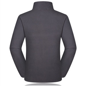 Wholesale Custom logo Winter Mens Long Sleeve Full Zip up Stand Collar Outwear <strong>Micro</strong> Polar <strong>Fleece</strong> <strong>Jacket</strong> Men - Product Image 2