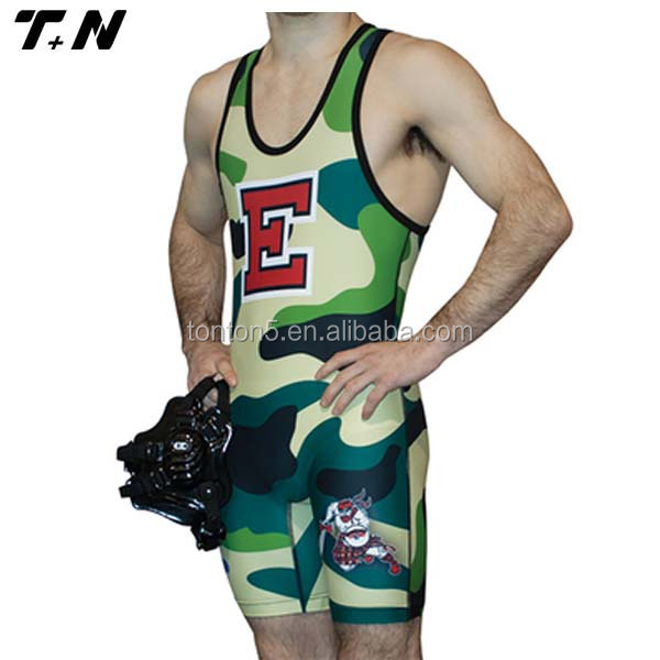 wholesale custom sublimation printing wrestling wear wrestling singlet