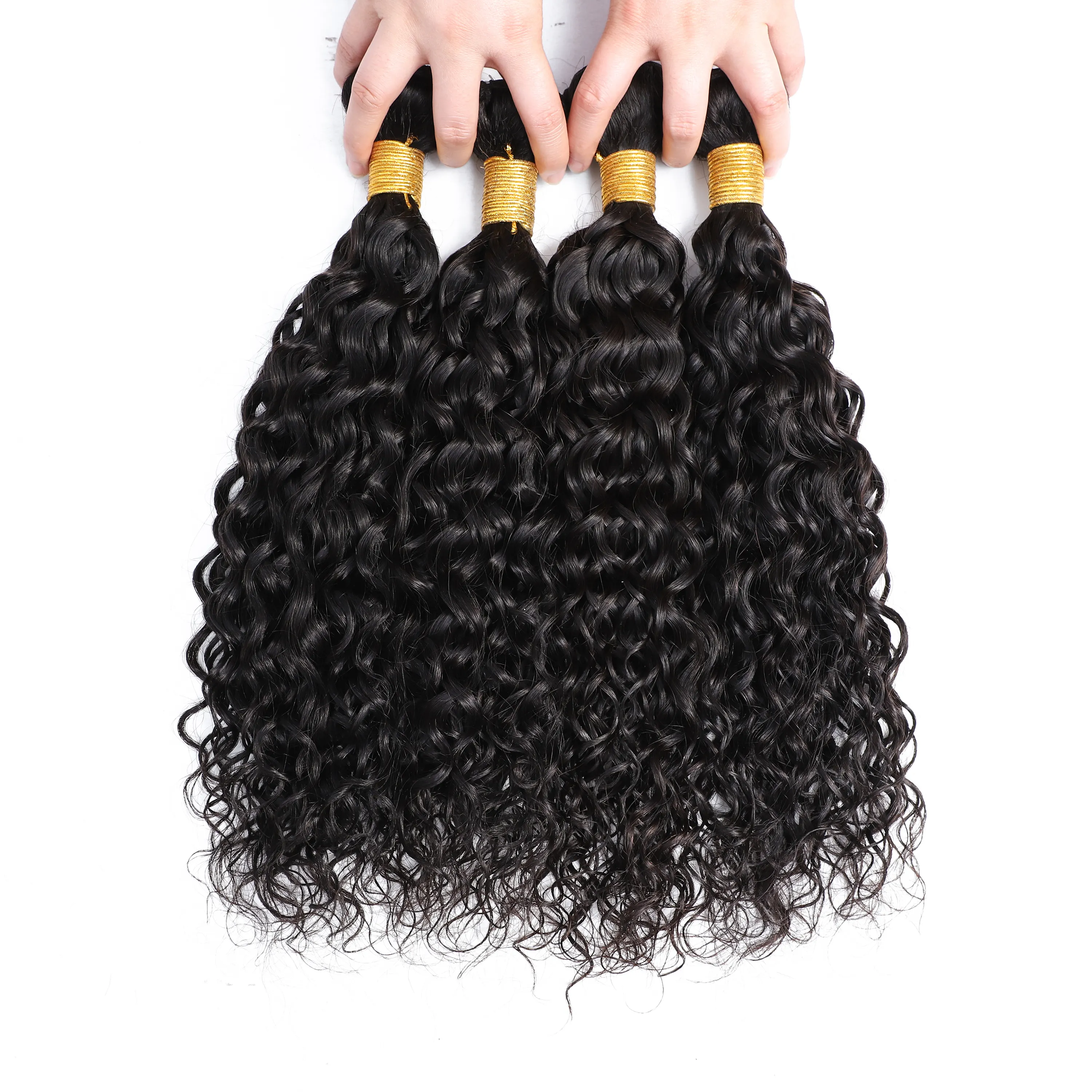 deep wave,kinky curly,body wave raw Brazilian virgin human cuticle aligned remy hair in hair extension water wave hair bundles