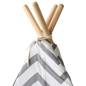 Niño al aire libre suave <span class=keywords><strong>casa</strong></span> evento con tobogán postes de madera carpas tipi camping tienda tipi - Product Image 3
