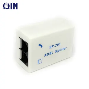 Adaptor Splitter ADSL SP-201 Multifungsi Suku Cadang Telekomunikasi 1X2 atau 1X3 RJ11 Modem