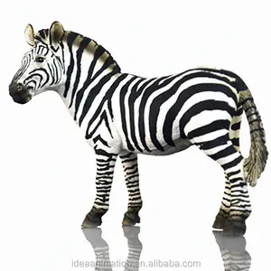 With CE standard safe pvc plastic zebra resin plush low price talking pinto toy