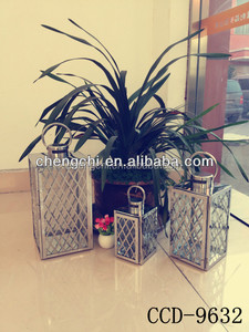 Festival Classical Luxury Ramadan <strong>House</strong> Decoration European Outdoor Lantern Stainless Steel Glass <strong>Tea</strong> <strong>Light</strong> Candle <strong>Holder</strong> - Product Image 5