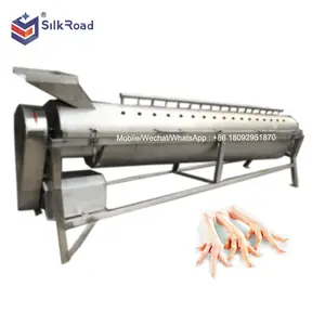 Commercial chicken feet yellow skin removing machine