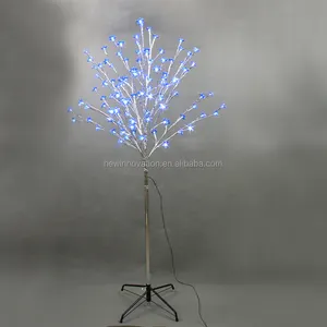 Yeni tasarım sıcak beyaz led noel çiçeği ağacı açık ev dekorasyon malzemeleri