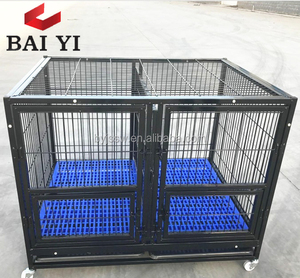 Toptan büyük kapalı/açık <span class=keywords><strong>Metal</strong></span> evcil hayvan kafesi kediler ve köpekler için katı tasarım katlanabilir ve dayanıklı kutu ambalaj - Product Image 3