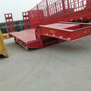 รถกึ่งพ่วงแบบแท่น3เพลา60ตันรถ40FT 20FT รถบรรทุกมือสอง - Product Image 5