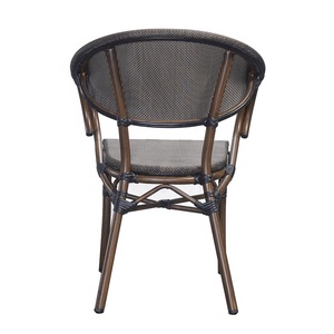 Giá Rẻ Hiện Đại Patio Cafe Wicker 5 Mảnh Ăn Đặt Đồ Nội Thất Ngoài Trời Vườn Hiên Mây Nhôm Bảng Và 4 Chỗ Ngồi Ghế - Product Image 4