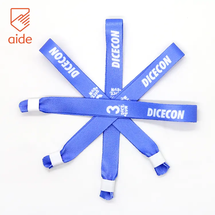 Single Use Festival Fabric Wristbands Custom Cloth Woven Bracelets One Direction Make Sublimation Hand Band