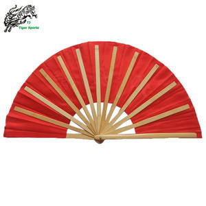 พัดไม้ไผ่ผ้าไหมมีโลโก้กำหนดเองสำหรับกังฟูการฝึกศิลปะการต่อสู้แบบดั้งเดิมของจีนระดับไฮเอนด์ - Product Image 3