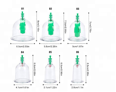Пластиковые (PC AS) вакуумные чашки Hijama Cup с одной чашкой