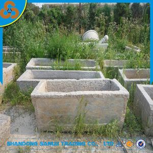 Fioriera Antica in Pietra di Granito per Vasi da Giardino Prodotto Decorativo in Pietra per Giardino - Product Image 5