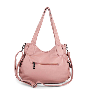 <span class=keywords><strong>Sac</strong></span> à bandoulière multicolore en <span class=keywords><strong>cuir</strong></span> PU pour <span class=keywords><strong>femme</strong></span>, sacoche simple <span class=keywords><strong>souple</strong></span> multifonctionnelle, grand <span class=keywords><strong>sac</strong></span> à épaule pour dame, vente en gros - Product Image 4
