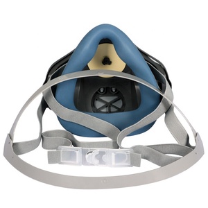 Mascarilla industrial de silicona antipartículas, mascarilla de gas antipolvo de media cara - Product Image 2