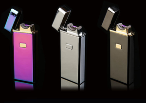 Couleur personnalisée usb électronique rechargeable cigarette briquet arc léger avec bouton - Product Image 2