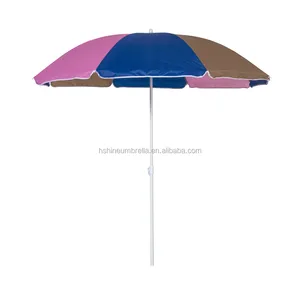 180 cm patchwork guarda-chuva de praia com inclinação, praia sol sombra