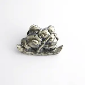 3d pewter pin de solapa