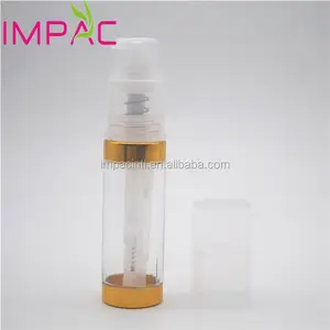 Пустая пластиковая пудра, косметическая бутылка 25 мл с золотым ремешком для блеска-распылителя