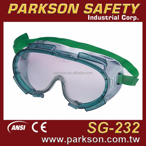 แว่นตานิรภัย PARKSON SAFETY ไต้หวัน สีเขียว ผลิตโดย OEM น้ำหนักเบา กรอบนิ่ม PVC ป้องกันแรงกระแทกและรอยขีดข่วน มาตรฐาน CE EN166 ANSI Z87.1 SG-232 - Product Image 3