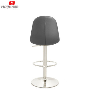 Réglable moderne à 360° °   <span class=keywords><strong>Tabouret</strong></span> <span class=keywords><strong>de</strong></span> <span class=keywords><strong>bar</strong></span> pivotant en cuir PU avec base en acier inoxydable pour comptoir <span class=keywords><strong>de</strong></span> cuisine - Product Image 4