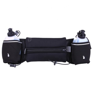 Hydratation <span class=keywords><strong>Ceinture</strong></span> De Course avec 2 Bouteilles d'eau 10 oz SANS BPA Convient À tous les Smartphones Pour La Course À Pied, Course, marathon, la Randonnée à pied ou à Vélo - Product Image 2